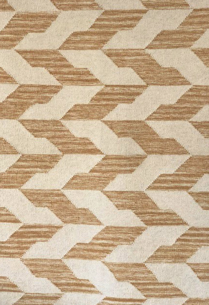 contemporary rug with geometric design