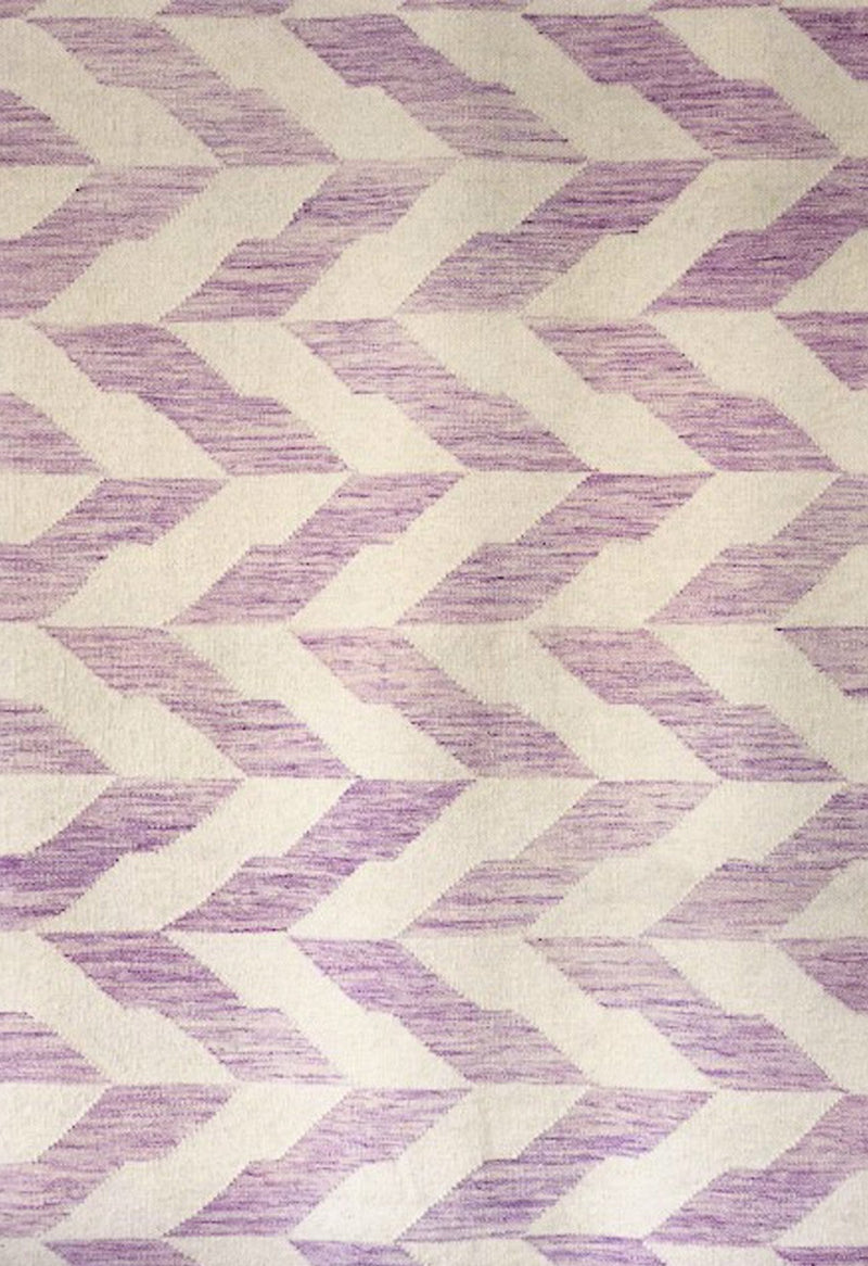 purple contemporary rug close up