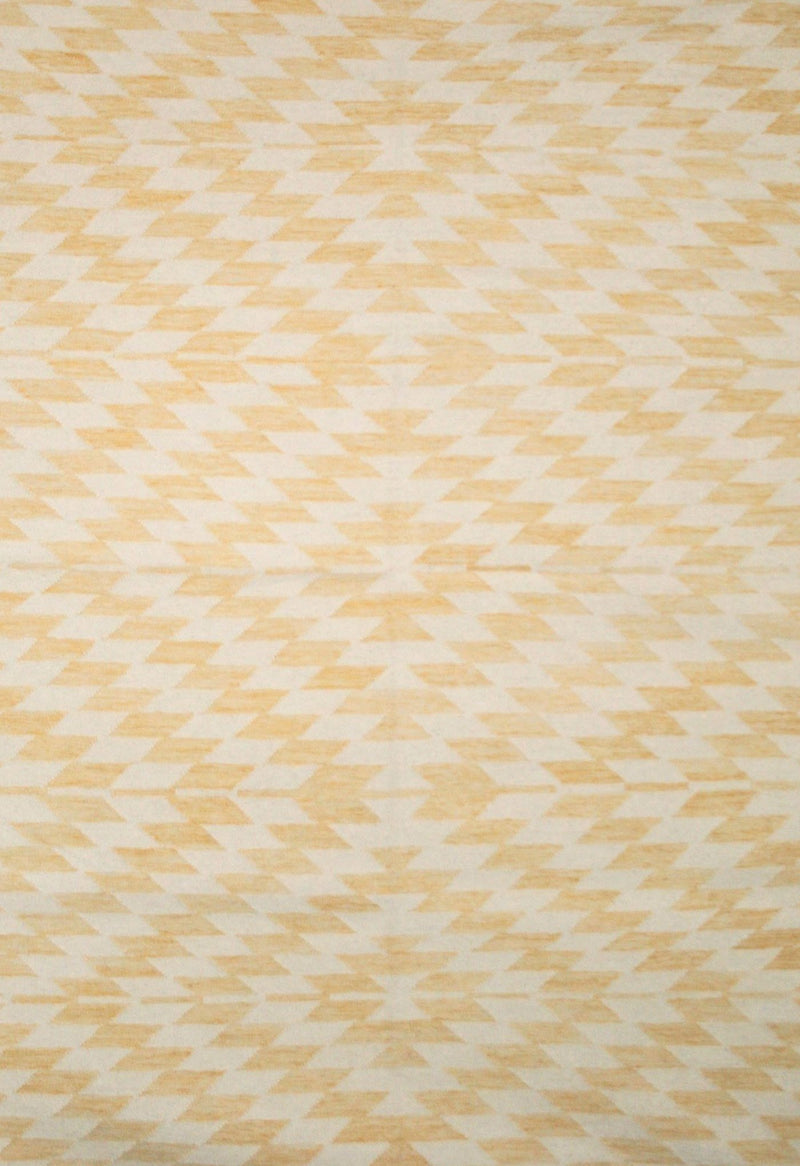 geometric rug yellow design