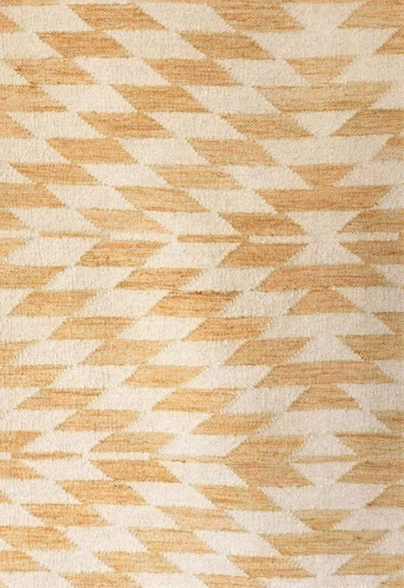 yellow geometric rug