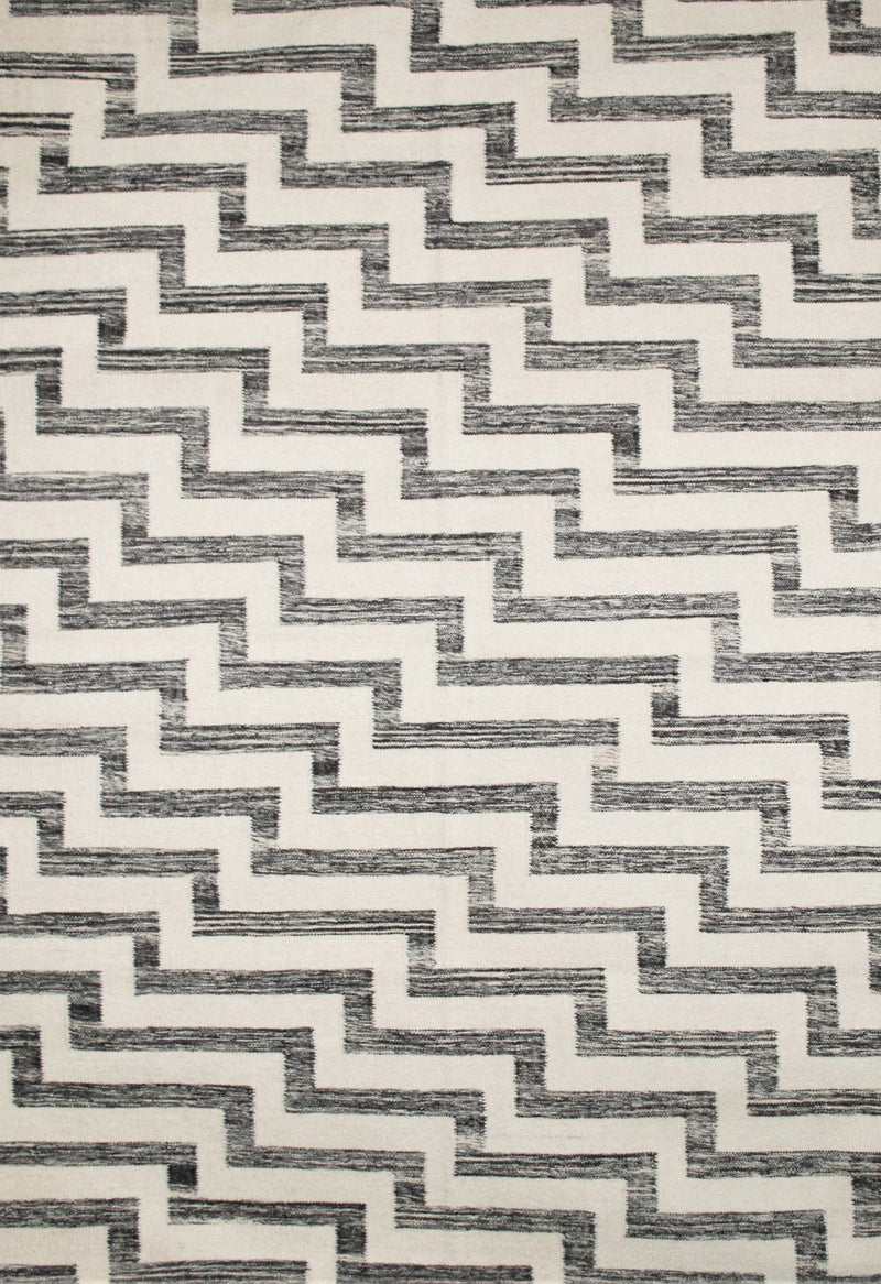 black and white contemporary rug